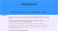 Desktop Screenshot of peinture-carrosserie-peugeot.com
